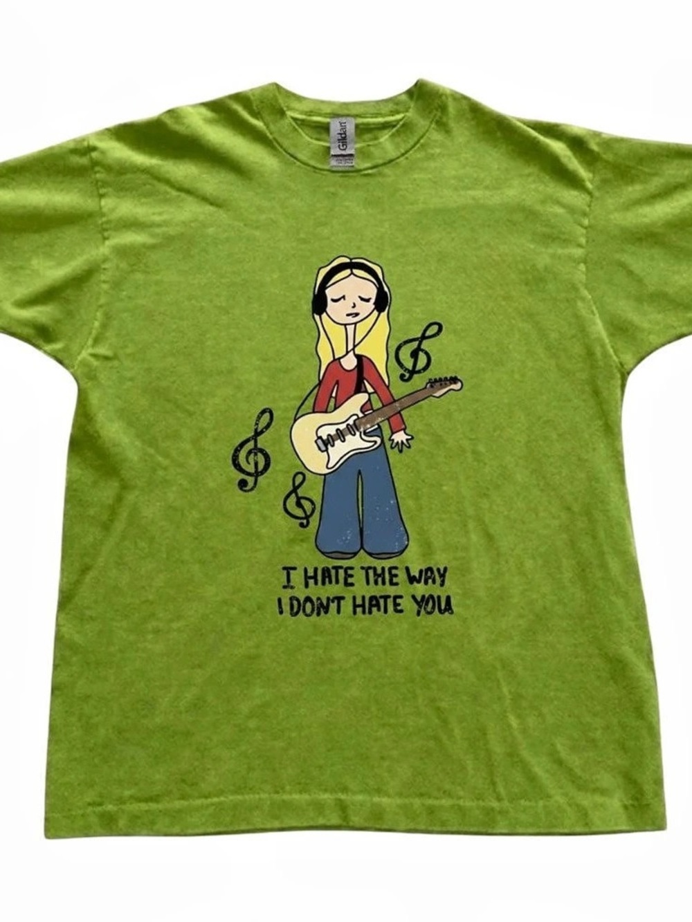 Kiwi girl with the guitar graphic tee